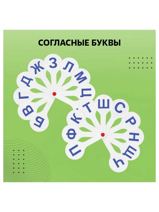 Стамм Веер-касса гласных, согласных, цифр 1-20, вариант, фото 7