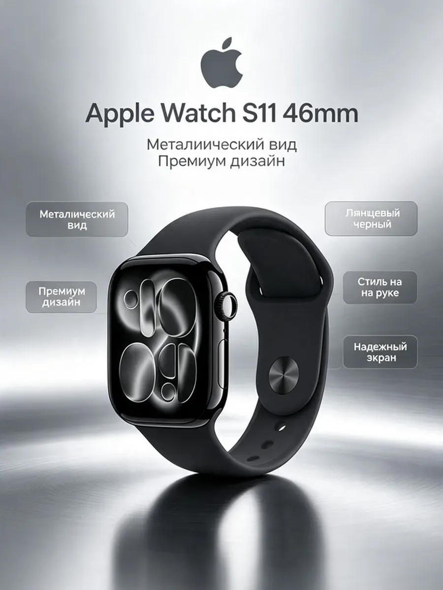Apple Кислород в крови Watch S11 46mm Black