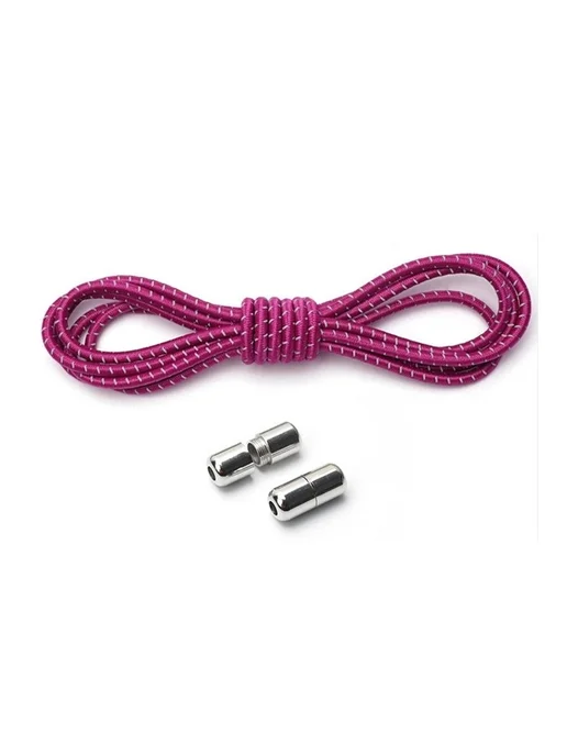 LayIt Accessory Шнурки эластичные светоотражающие с фиксатором 110 см, розовый, фото 5