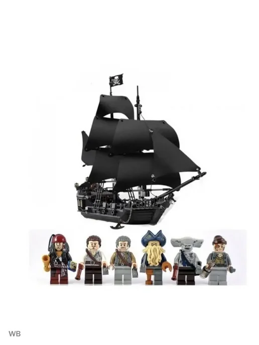 LEGO Конструктор Пираты Карибского моря Черная жемчужина 875д, черный, фото 3