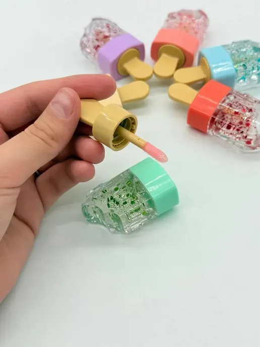 мр Масло-блеск для губ увлажняющий 3D сияние не липкий, белый, фото 6