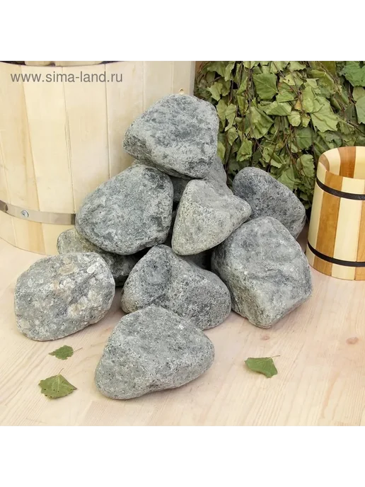 Обвалованный камень для бани из габбро-диабаза 20 кг, 20 кг, фото 3