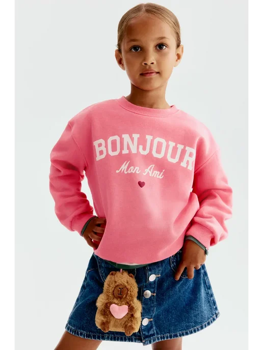 h&M kids Толстовка H&M с принтом, белый