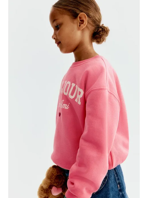 h&M kids Толстовка H&M с принтом, белый, фото 4