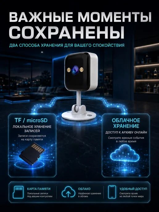 Камера видеонаблюдения уличная Wi-fi Ultra HD, белый, фото 5