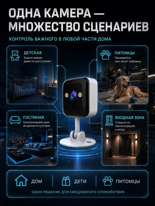 Камера видеонаблюдения уличная Wi-fi Ultra HD, белый, фото 6