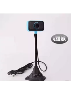 Нет бренда Веб-камера с микрофоном USB, синий, без упаковки, модель A7