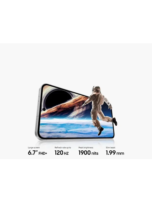 Смартфон Samsung S24 Fe 8/256 ГБ, серый, фото 2