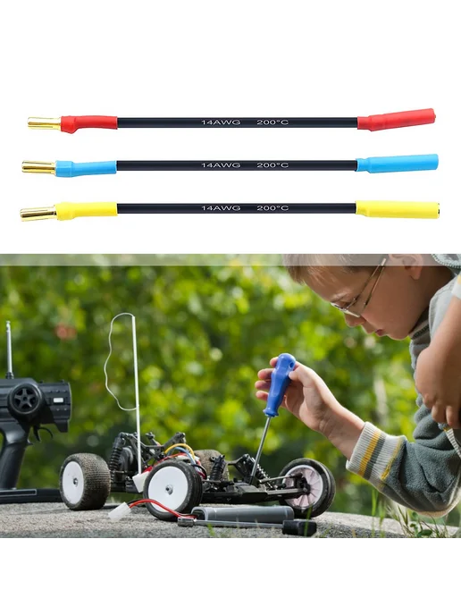 4ммMale To 3.5ммFemale бананы разъемы для RC авто, лодка, вариант, фото 3