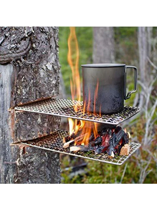 Сетка для гриля Camping Grill - антипригарная, квадрат, вариант, фото 3