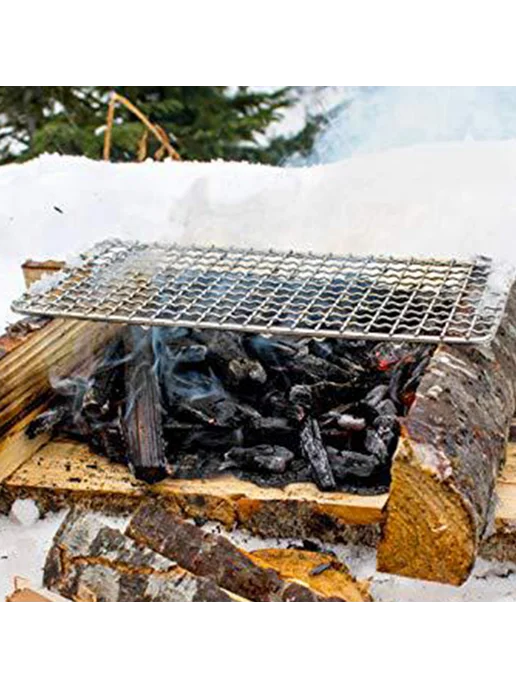 Сетка для гриля Camping Grill - антипригарная, квадрат, вариант, фото 4