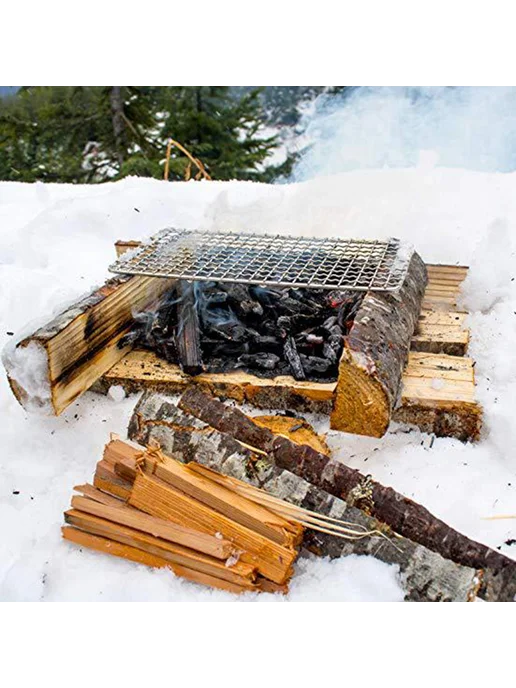 Сетка для гриля Camping Grill - антипригарная, квадрат, вариант, фото 7