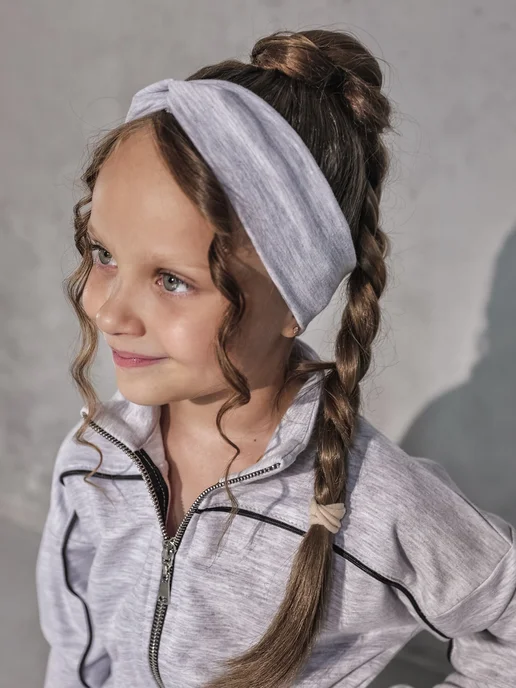 Kinderoom Спортивный костюм на молнии в школу, серый, фото 7