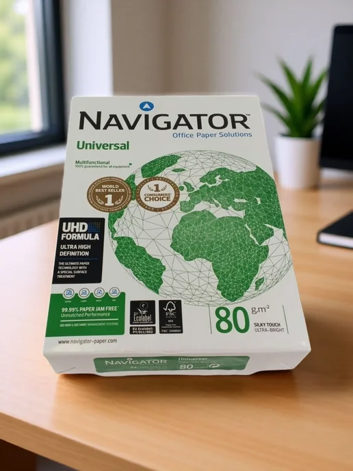 Бумага Navigator Universal A4, 80 г/м², 500 листов, 1 пачка