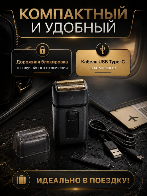 POC Электробритва шейвер для бритья, черный, фото 5
