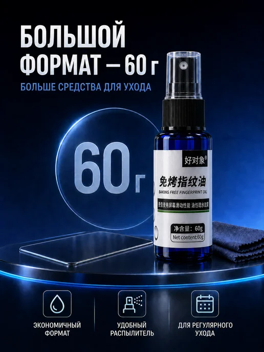 Олеофобное покрытие для телефона, жидкость 2х20 мл, 60 г, фото 4