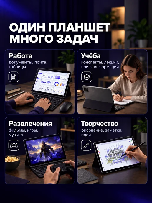 WINGAME Планшет андроид с клавиатурой и мышкой без Rustore и Max, вариант, фото 3