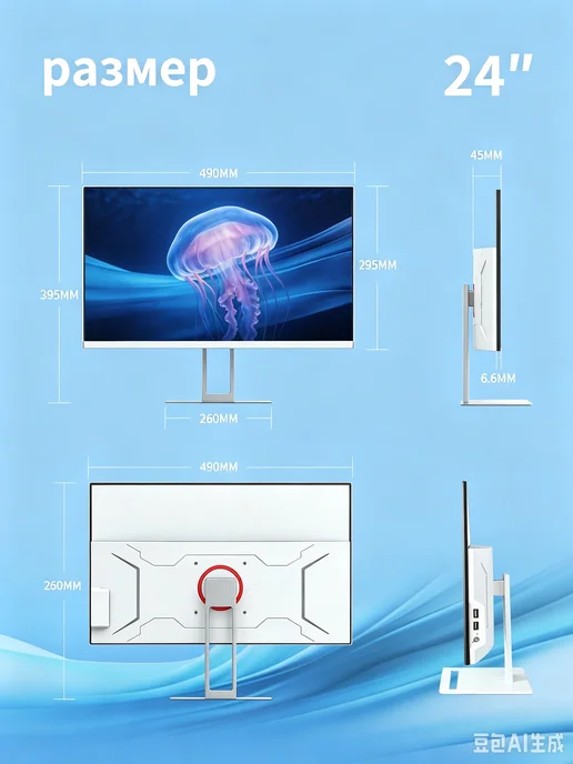 Моноблок компьютер 27" 8 256 GB-i5, белый, фото 2