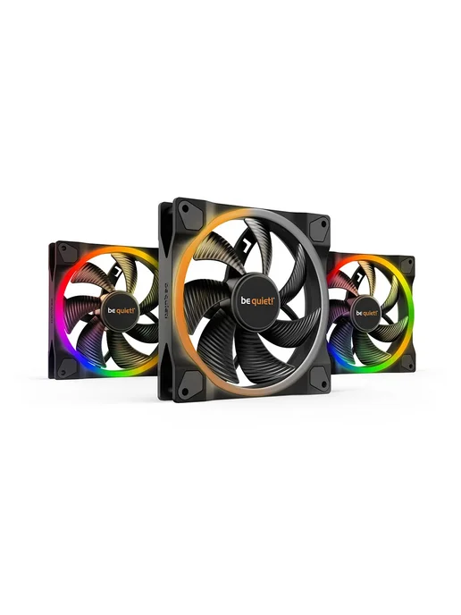 be quiet! be quiet! LIGHT WINGS 140mm PWM Reverse ARGB Black