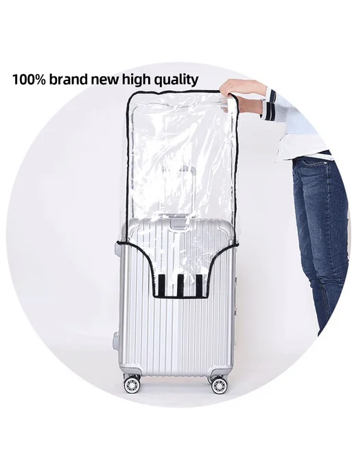 Защитный чехол для чемодана PVC 22" на колесах, вариант, фото 3