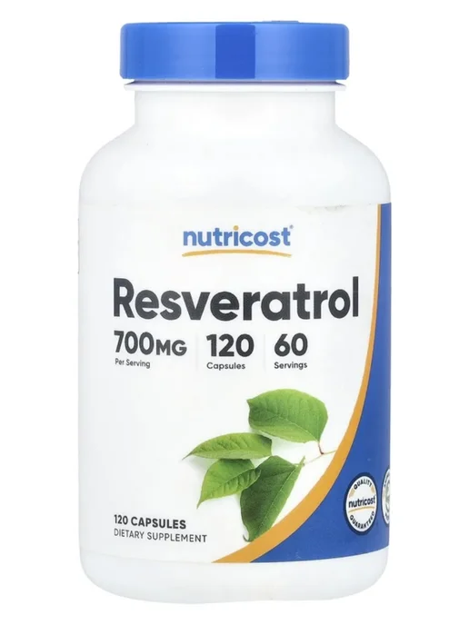 Nutricost Ресвератрол (Resveratrol), 350 мг, 120 капсул, Ресвератрол Resveratrol 350 120, фото 3