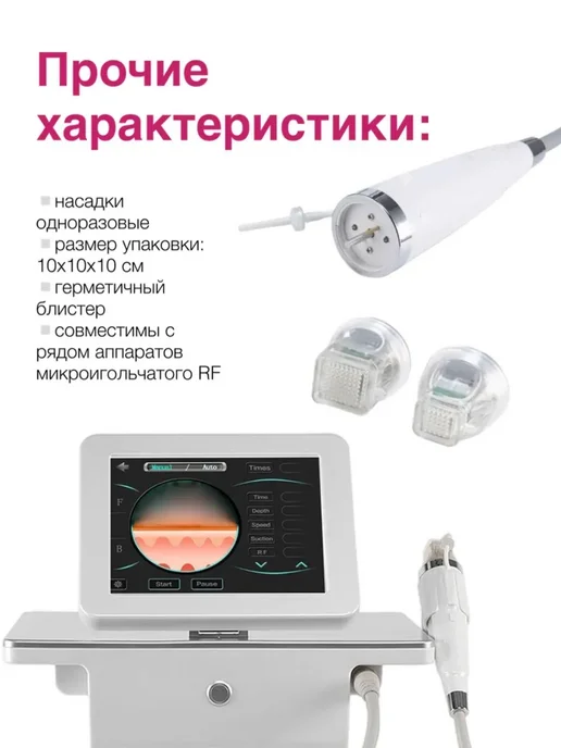 MANIPULA.PRO Картридж (насадка) для микроигольчатый РФ лифтинг - 64 иглы, вариант, фото 2