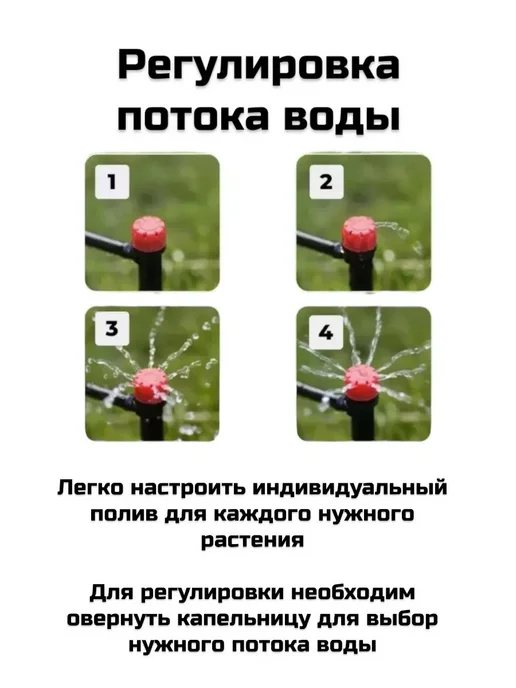 RuMir Система капельного полива для грядок и теплиц 10 м, 30 м, фото 4