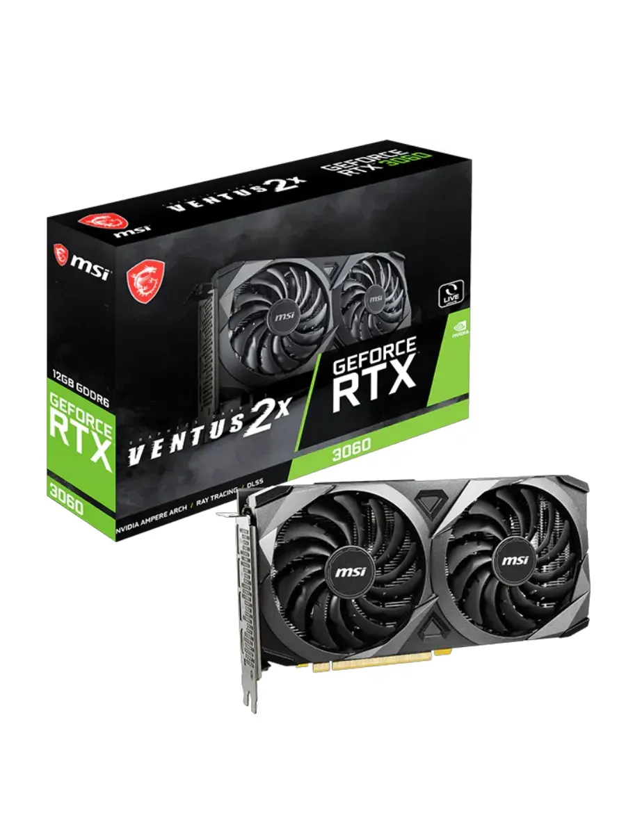 MSI Видеокарта GeForce RTX 3060 VENTUS 2X, 12 ГБ