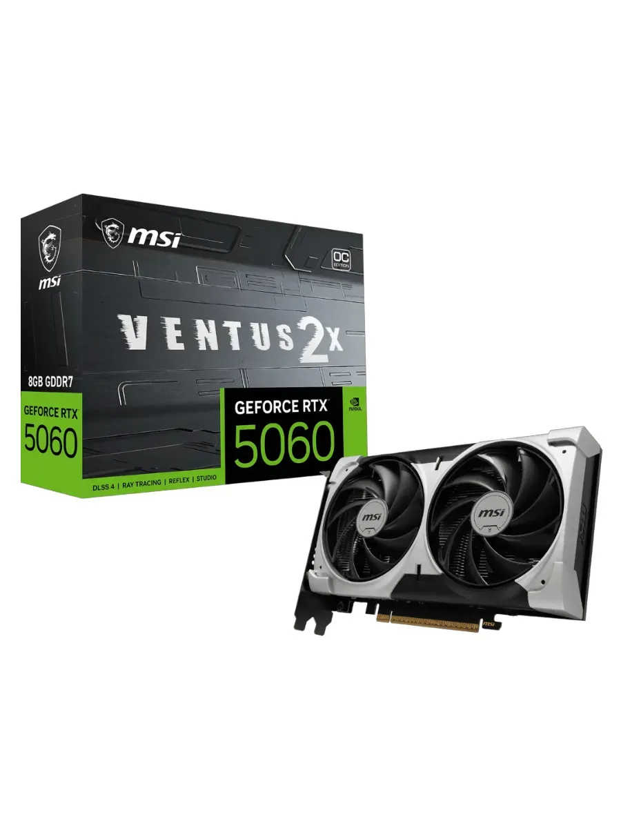 MSI Видеокарта GeForce RTX 5060 VENTUS 2X OC V1, 8 ГБ