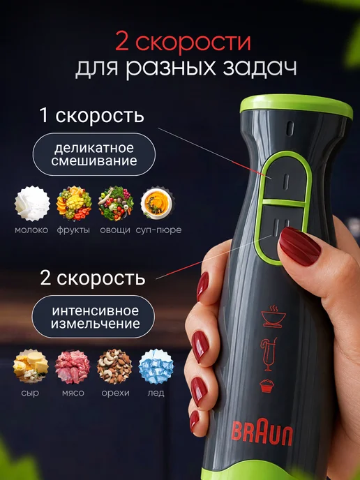 Погружной блендер кухонный 4 в 1, серый, фото 8