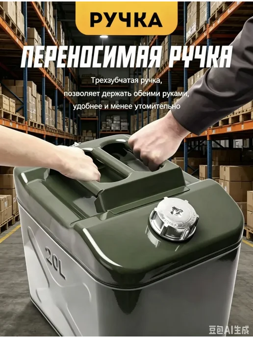 Канистра ГСМ 20 л, 20 л, фото 2