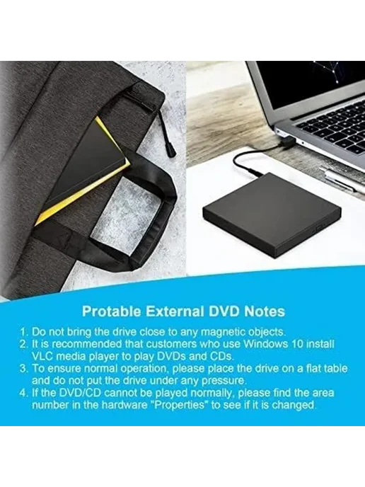 Дисковод внешний CD DVD USB 2.0, вариант, фото 5