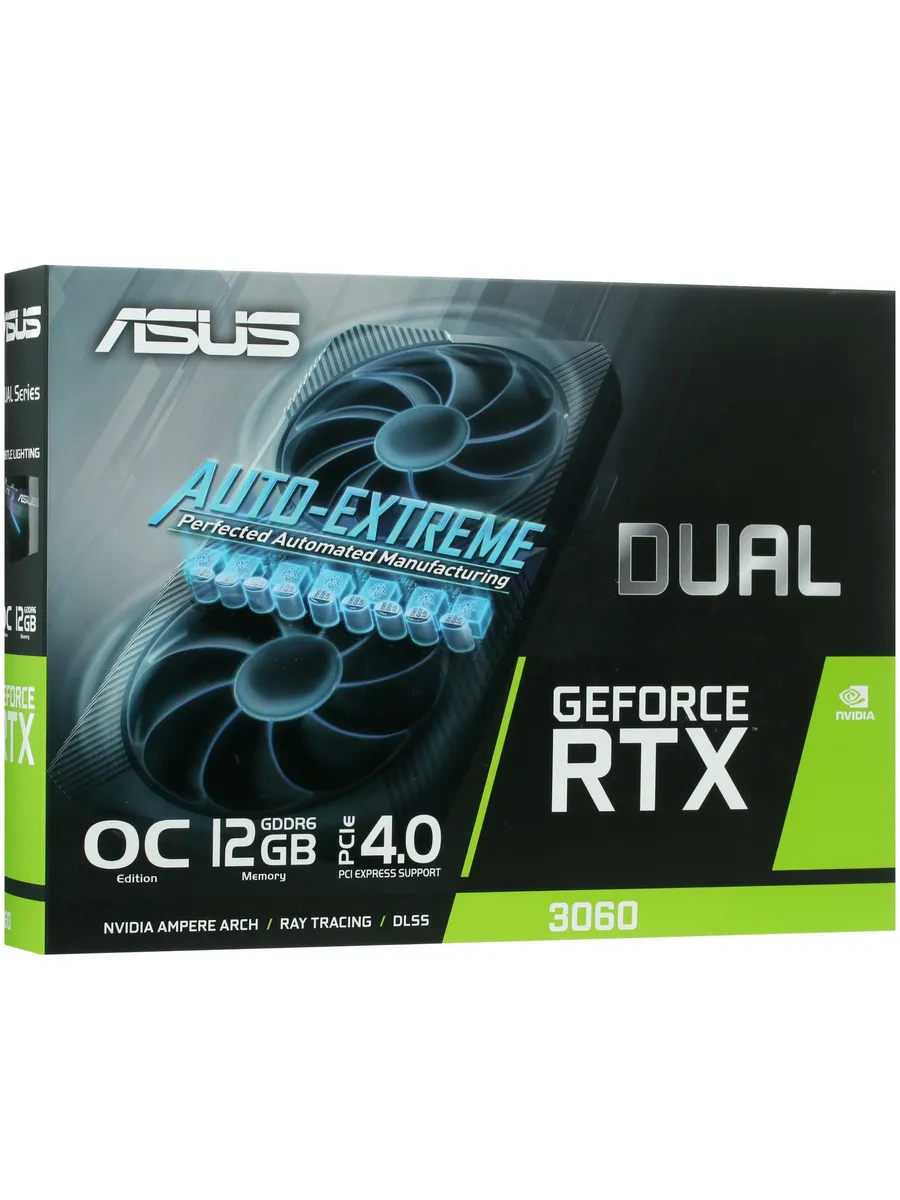 Asus Видеокарта GeForce RTX3060 DUAL OC LHR 12Гб DUAL-RTX3060-O12…