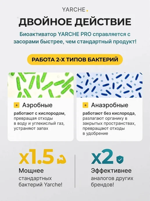 Бактерии для септика 5шт выгребных яма и биотуалетов, 5 шт, фото 2