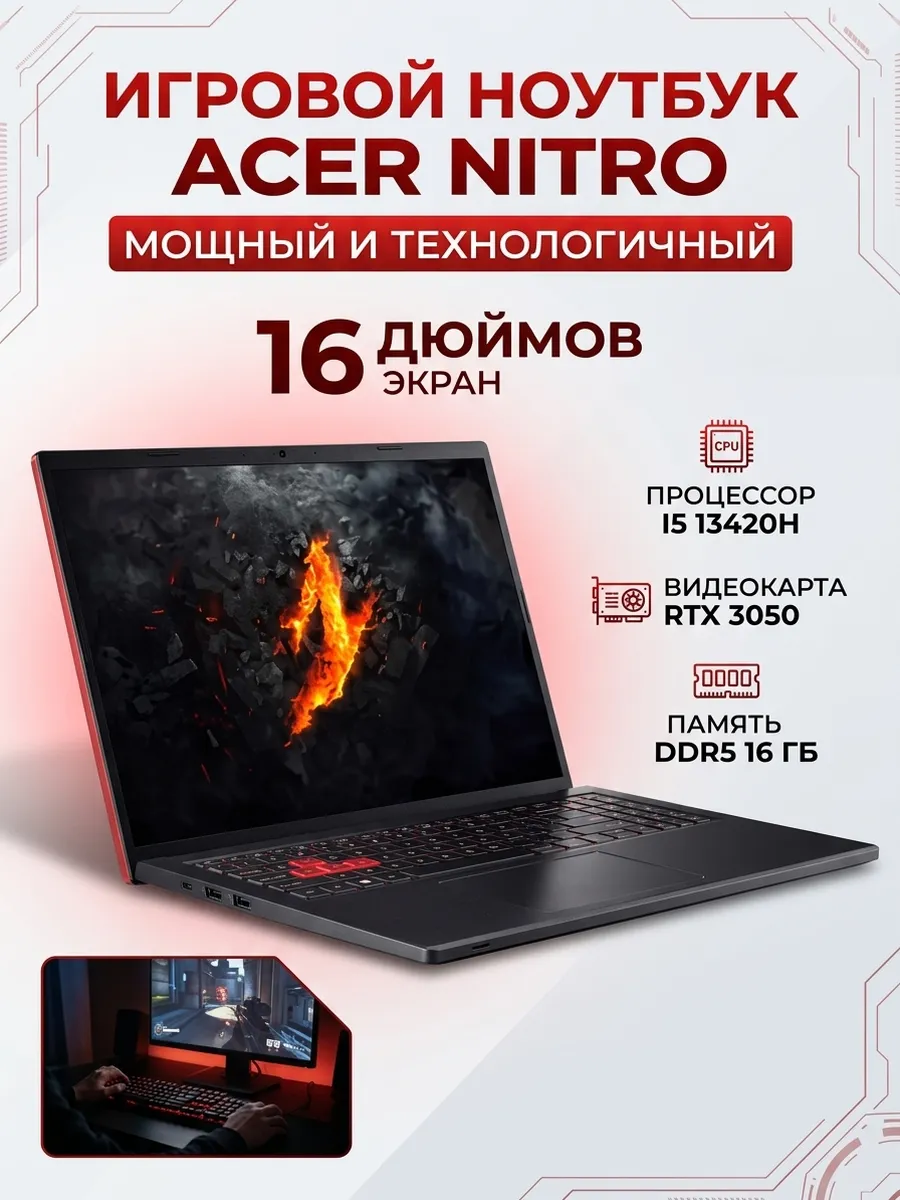Acer Ноутбук Nitro Lite NL16-71G-55EB