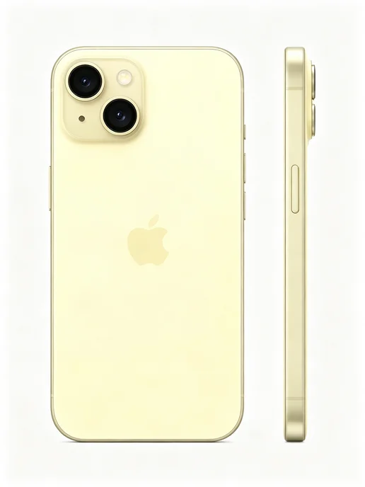 Смартфон Apple iPhone 15 128 ГБ, желтый, фото 3