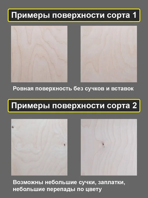 Фанера строительная шлифованная 200x400 см, 8 мм, 2 листа, 20x70 см, фото 2