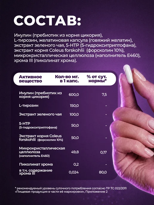 Жиросжигатель для похудения OZEMfit в капсулах, вариант, фото 4