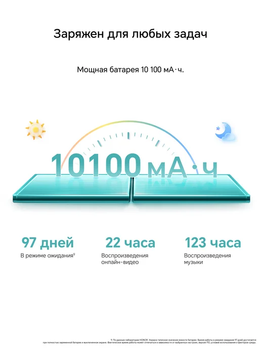 HONOR Планшет Pad X8b 4+64ГБ WIFI, без SIM, Космический серый, 64 ГБ, фото 7