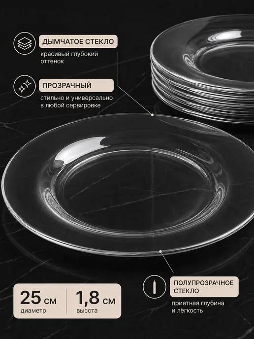 ОСЗ Набор посуды столовой на 6 персон, тарелки 18 предметов, вариант, фото 5