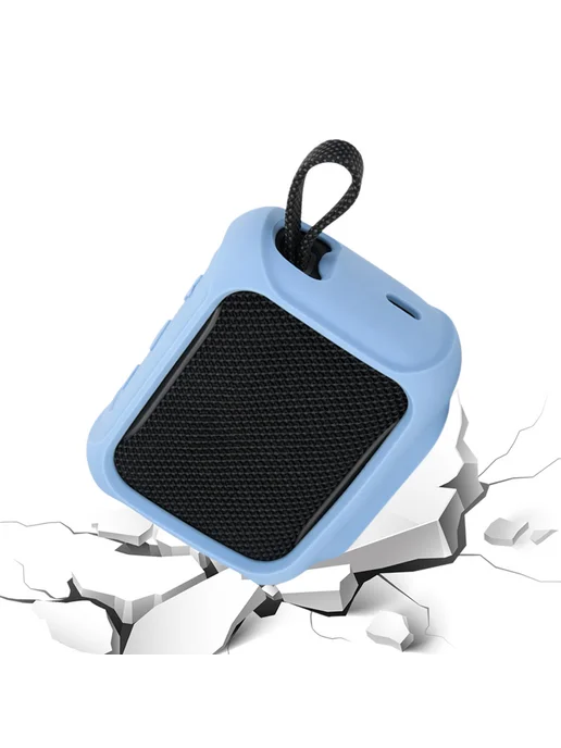 Для JBL GO5 силикон чехол тёмно-зелёный, Кейс силик. JBL син., фото 2