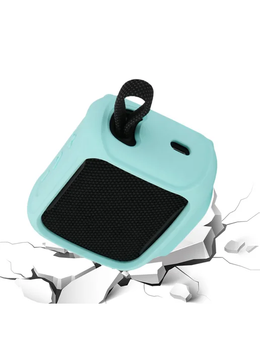 Для JBL GO5 силикон чехол тёмно-зелёный, голубой, фото 2