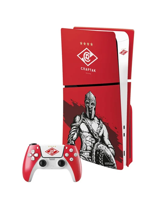 SONY Игровая приставка PlayStation 5 Slim (Спартак Гладиатор), красный, фото 3