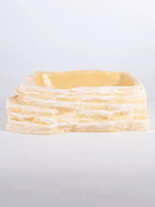 VirtoPlast Кормушка - поилка - купалка для рептилий гекконов большая, бежевый, фото 7
