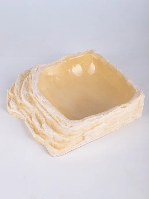 VirtoPlast Кормушка - поилка - купалка для рептилий гекконов большая, бежевый, фото 8