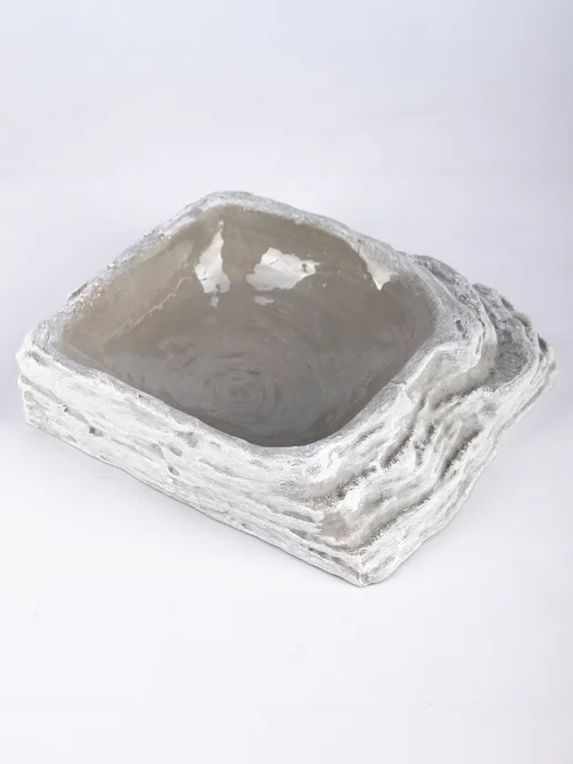 VirtoPlast Кормушка - поилка - купалка для рептилий гекконов большая, серый, фото 8