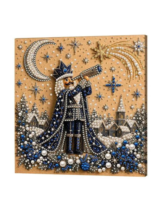 Star Nutcracker для Star врамкаDIY жемч painting 20x20 см дл, 20x20 см, фото 4