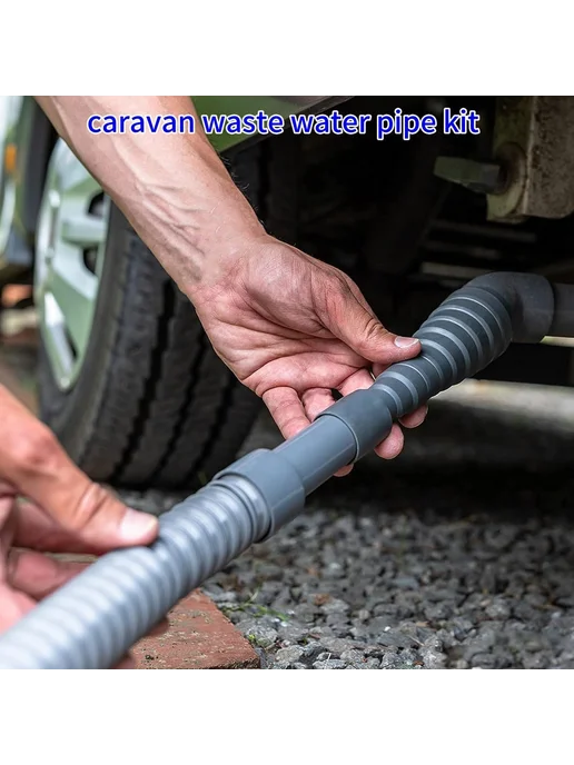 13фт шланг для отходов Caravan с хомутом для кемпинга, вариант, фото 8