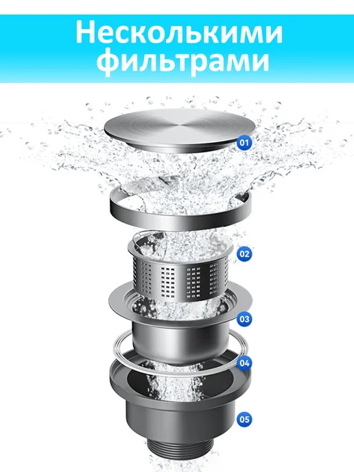 XINEST Раковина для кухни 55*45см, черный, фото 8