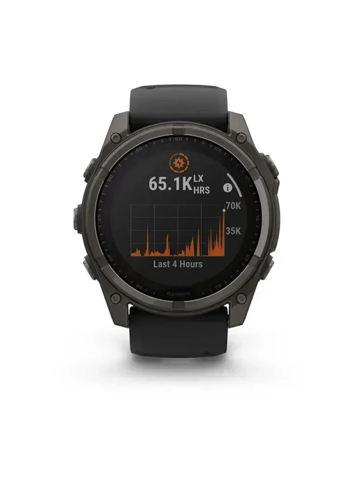 Garmin Fenix 8 Pro 47mm AMOLED Titanium Graphite, черный, фото 2